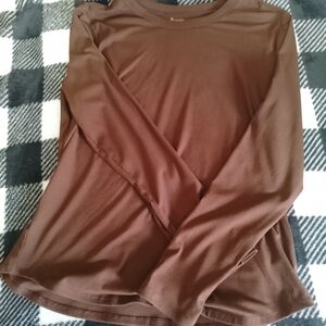 Brown Long Sleeve Top
